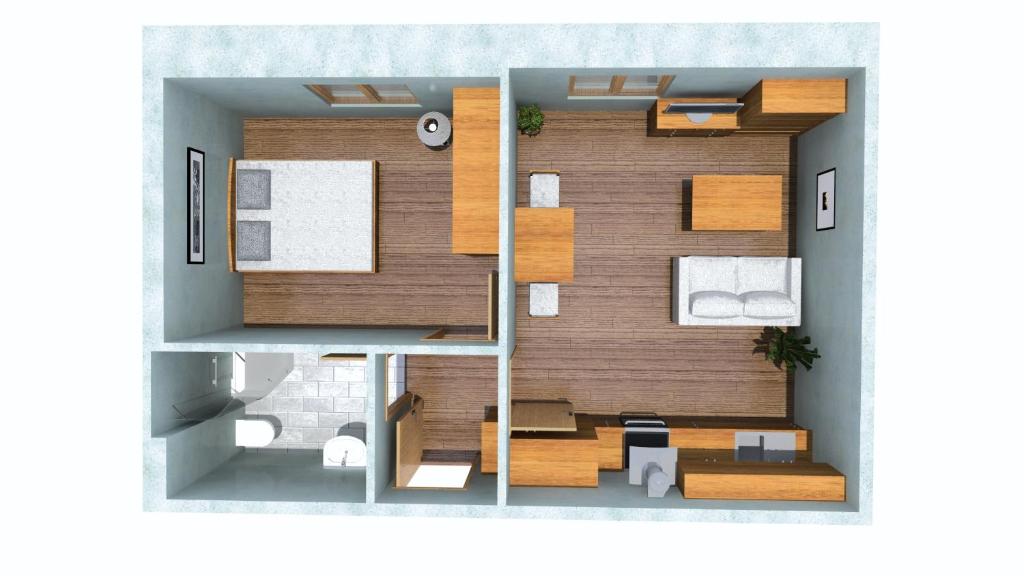 Kuchyň nebo kuchyňský kout v ubytování Apartmány pod Jeřábem, Šanov 67, Červená Voda
