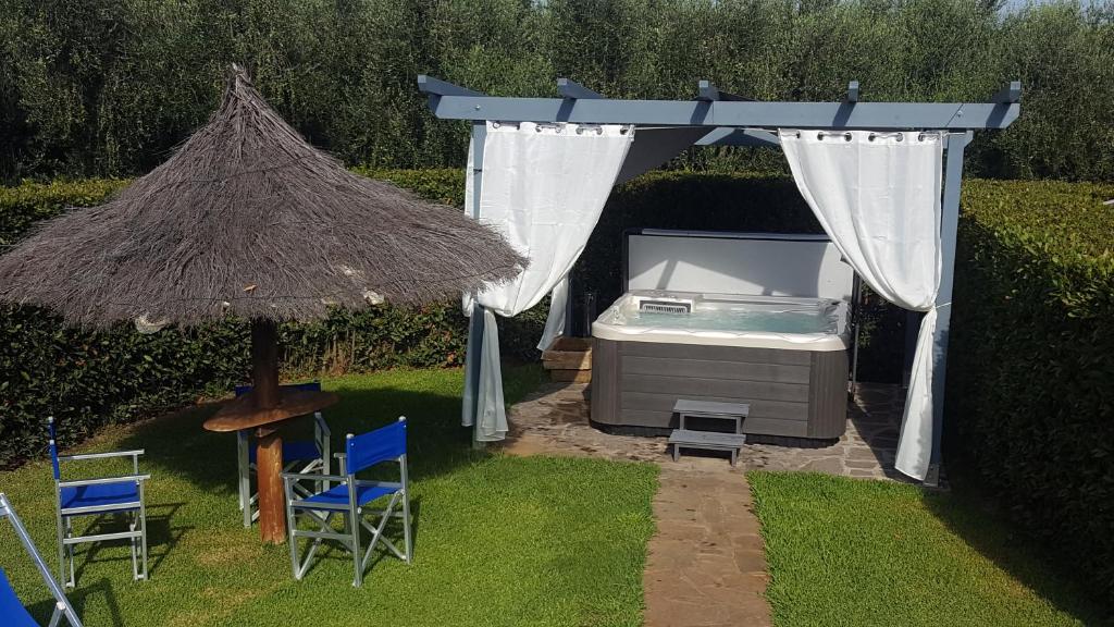 Vonkajšia záhrada v ubytovaní Podere Campi al Mare