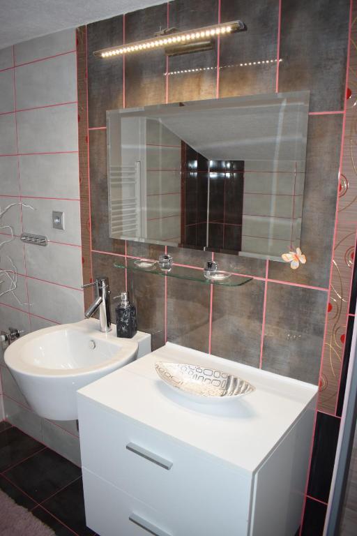 Koupelna v ubytování Apartmán POHODA Javorník