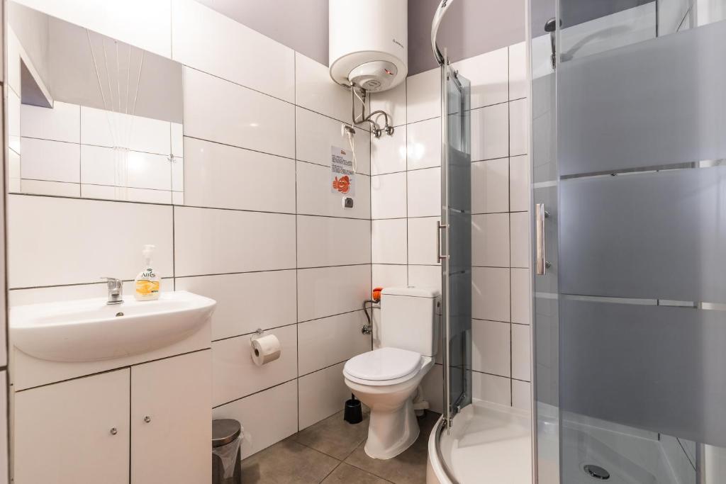 Kúpeľňa v ubytovaní Top Hostel Pokoje Gościnne