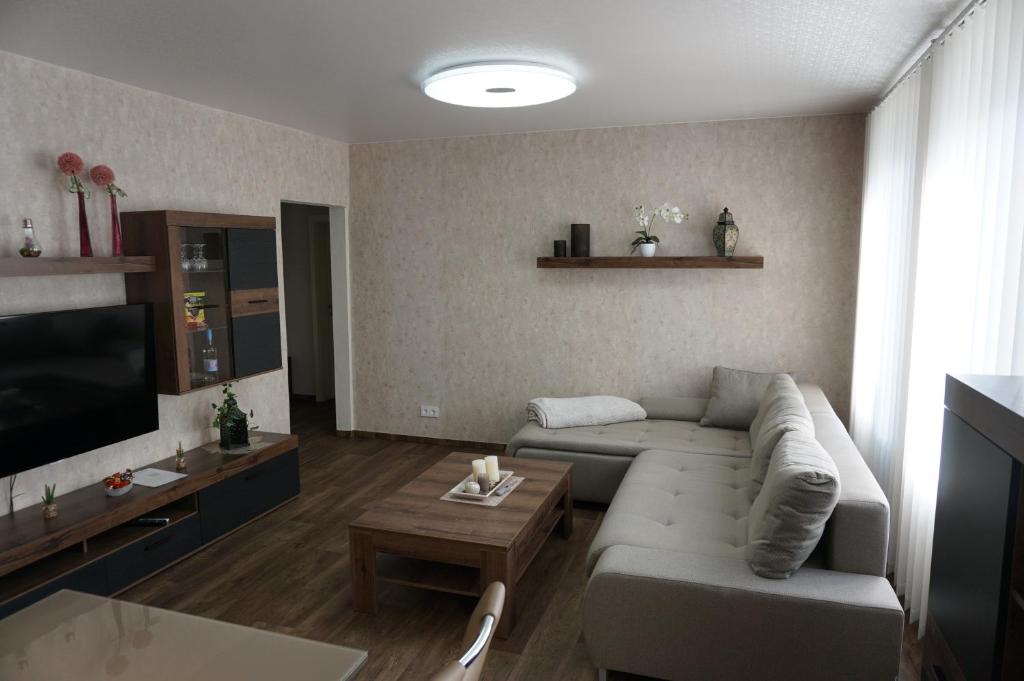 Posezení v ubytování Super Erdgeschosswohnung