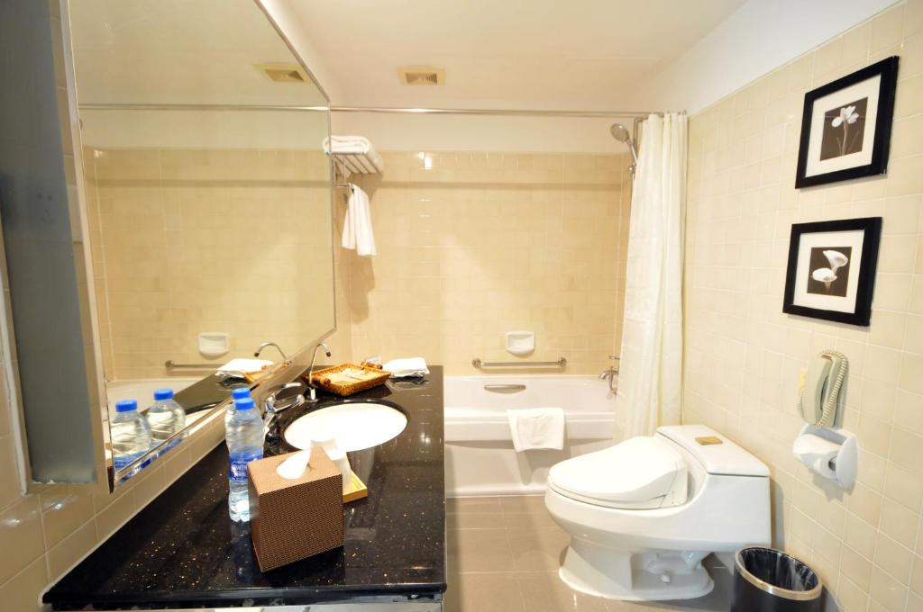 Koupelna v ubytování Gubei Garden Hotel Shanghai Hongqiao