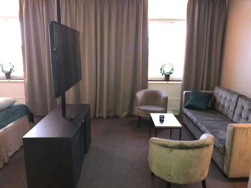 Posezení v ubytování Hotell Valhall