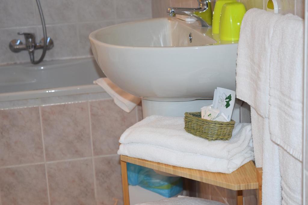 Kúpeľňa v ubytovaní Albergo Trattoria Fioravante