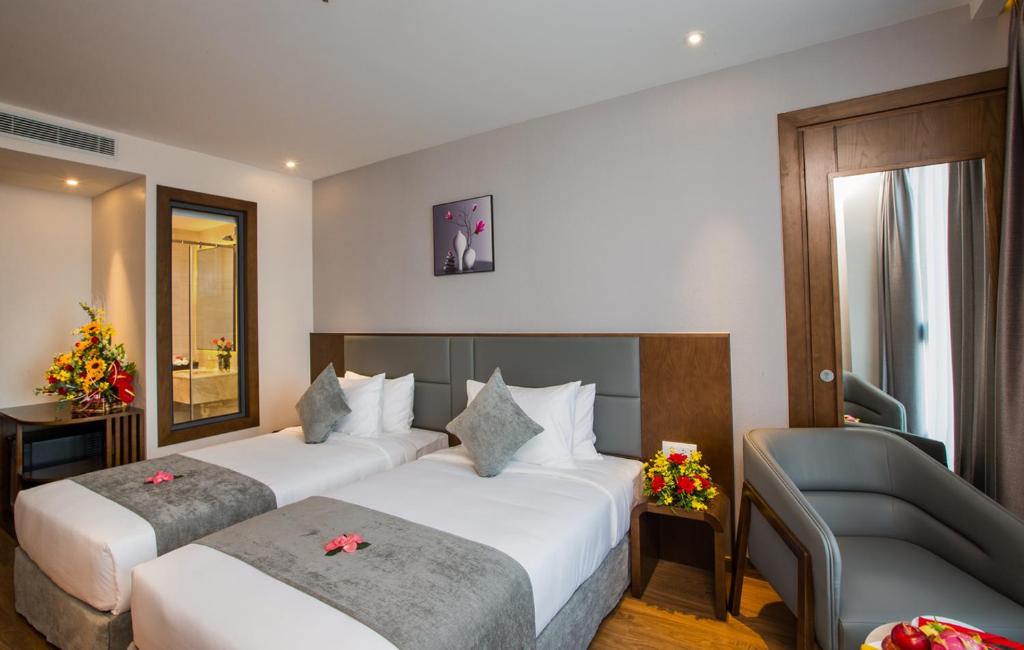 Phòng Deluxe Giường Đôi/2 Giường Đơn Nhìn Ra Biển