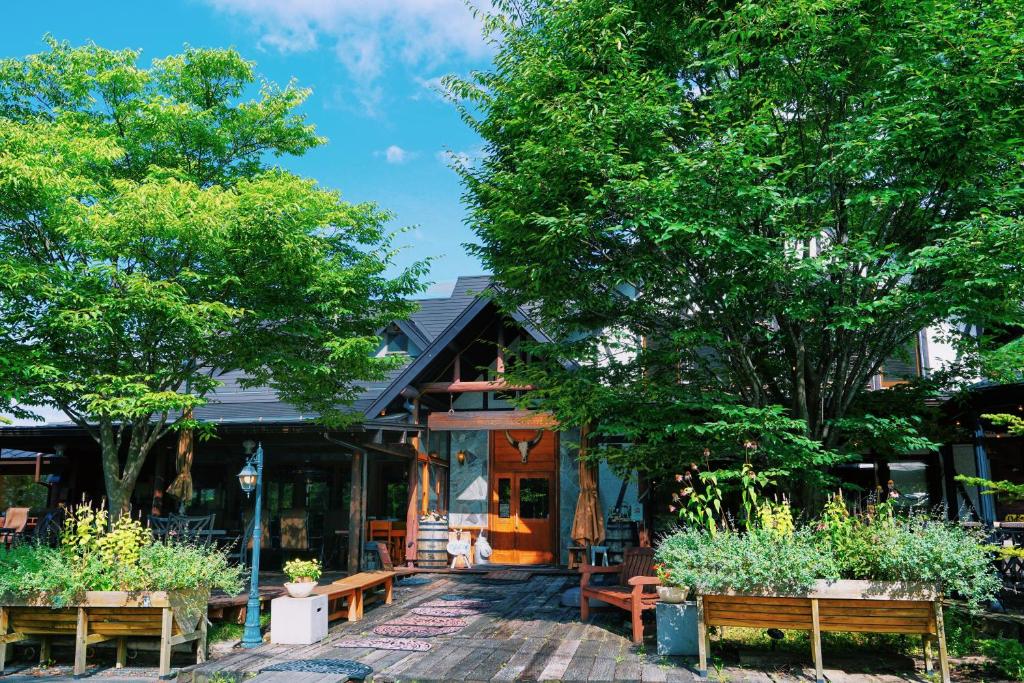 Zahrada ubytování HOTEL KEYFOREST HOKUTO