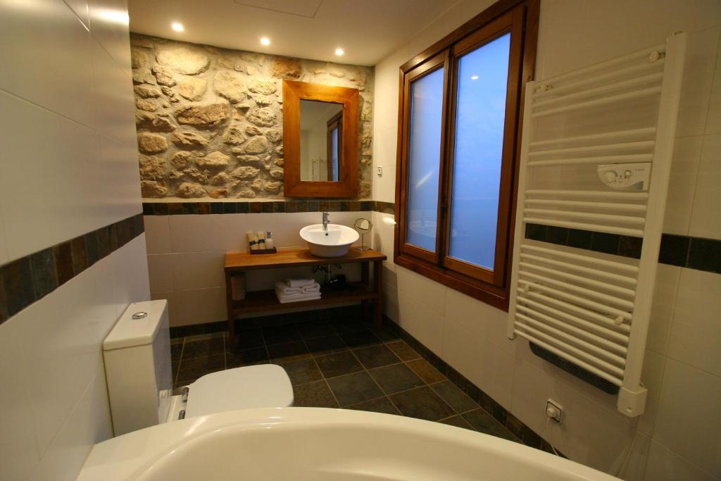 Koupelna v ubytování Hotel Moli De La Torre