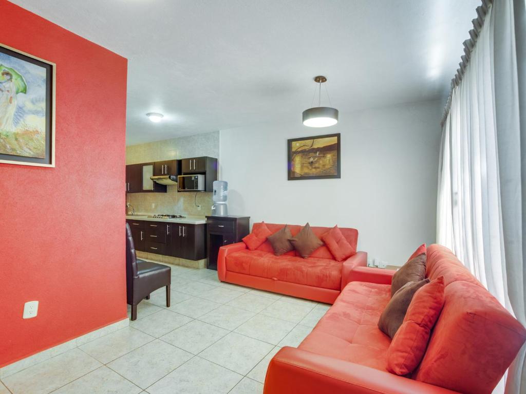 Posezení v ubytování Hotel Patzcuaro