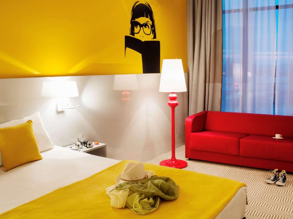 Posteľ alebo postele v izbe v ubytovaní Ibis Styles Wroclaw Centrum