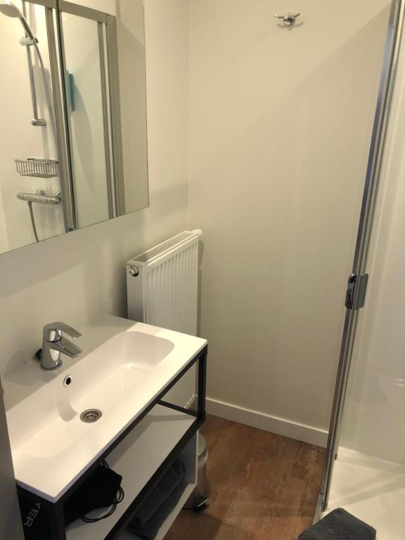 Koupelna v ubytování Hotel Asiris