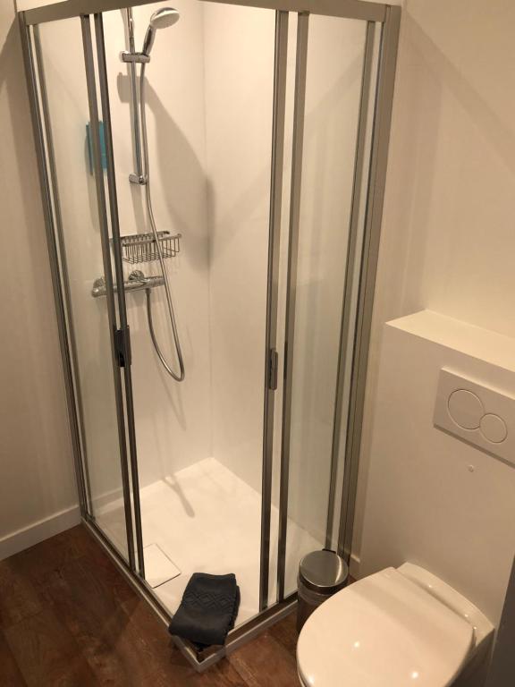 Koupelna v ubytování Hotel Asiris