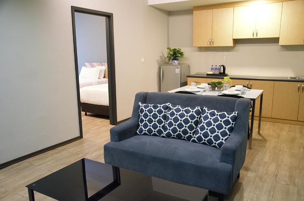 Kuchyň nebo kuchyňský kout v ubytování G5 HOTEL AND SERVICED APARTMENT