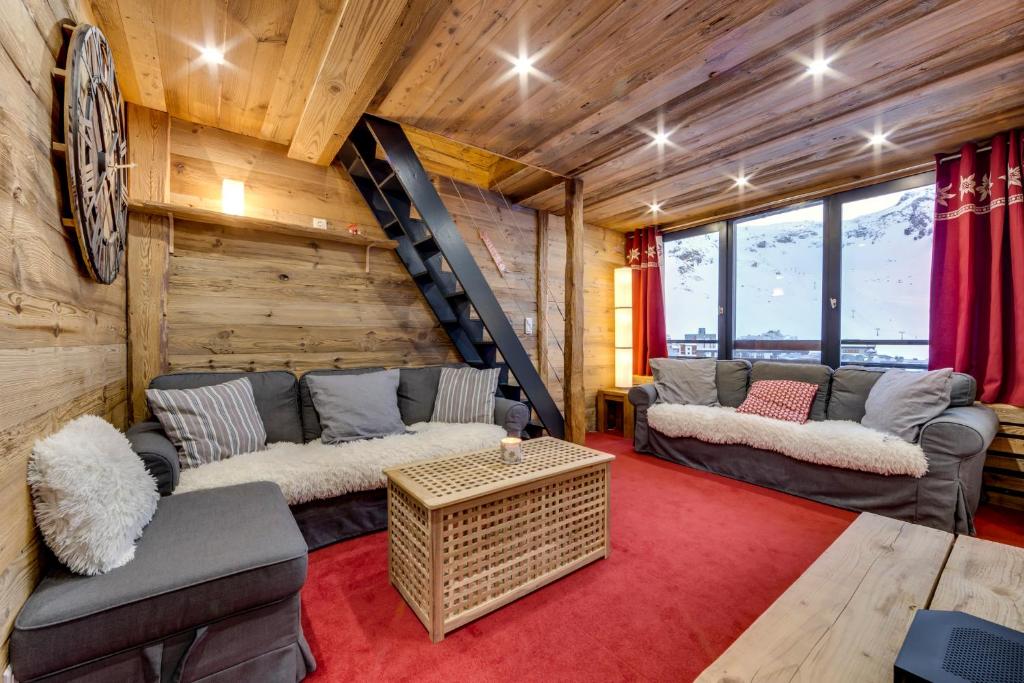 Posezení v ubytování Appartement d'exception Tignes