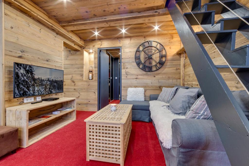 Posezení v ubytování Appartement d'exception Tignes