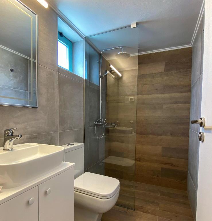 Kúpeľňa v ubytovaní Elounda Canali 2 Apts