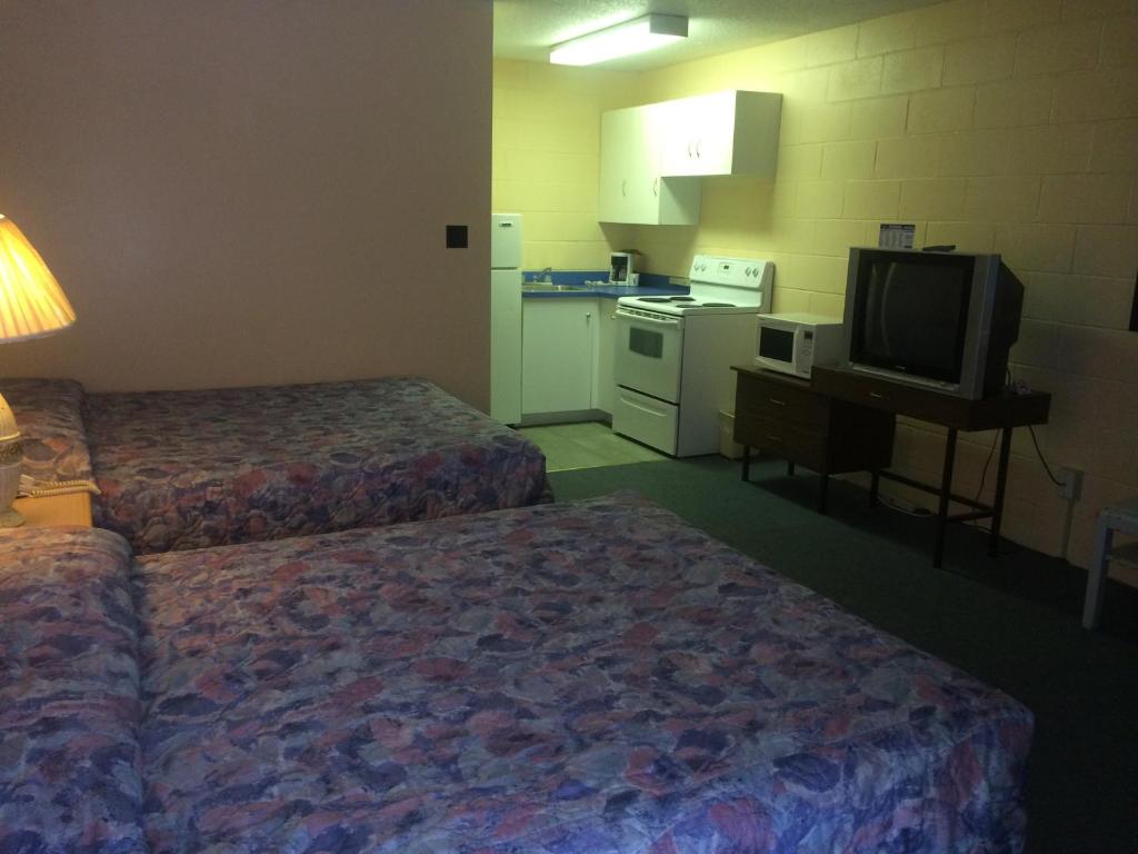 Kuchyň nebo kuchyňský kout v ubytování Road Runner Motel