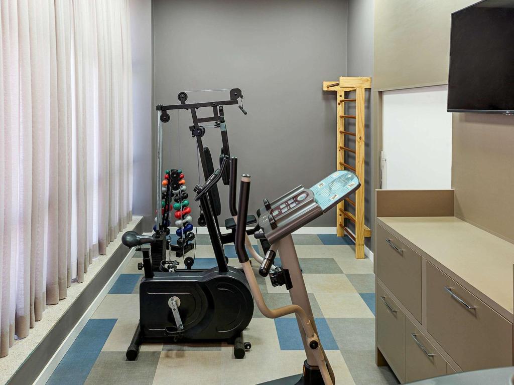Fitness centrum a/nebo fitness zařízení v ubytování ibis Styles Birigui
