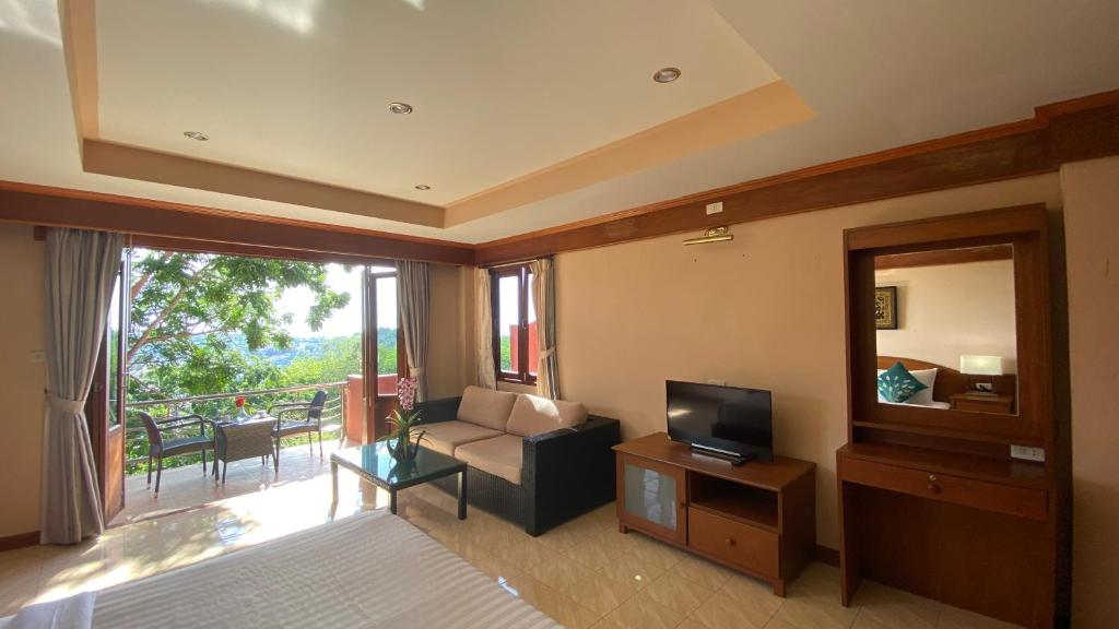 Posezení v ubytování Baan Kongdee Sunset Resort Kata