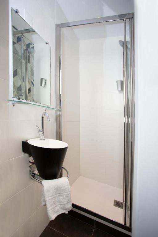 Koupelna v ubytování Babbu Hotel
