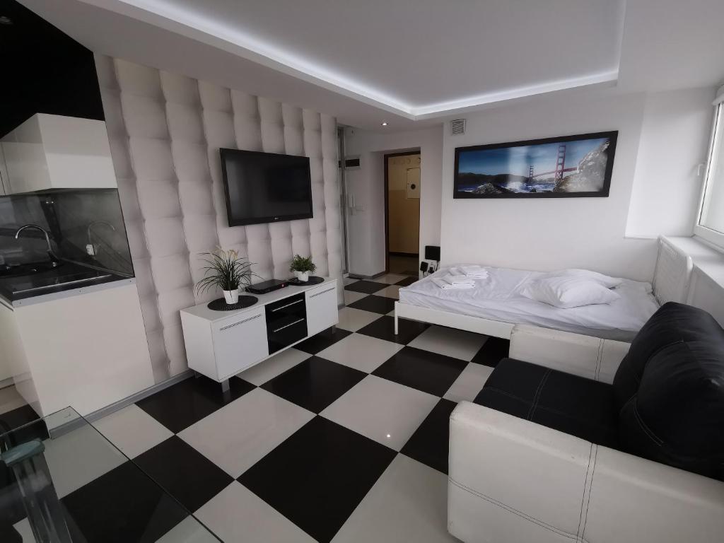 Televízia a/alebo spoločenská miestnosť v ubytovaní bonApartments