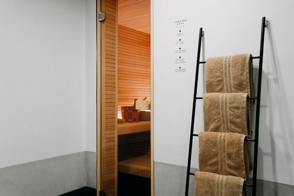 Strandhotelにあるベッド