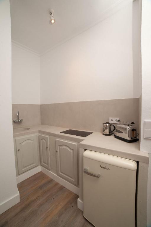 Kuchyň nebo kuchyňský kout v ubytování Apartahotel Siglo XIX