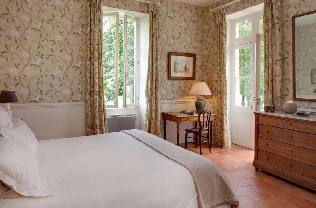 Un ou plusieurs lits dans un hébergement de l&#39;établissement Château Ormes de Pez