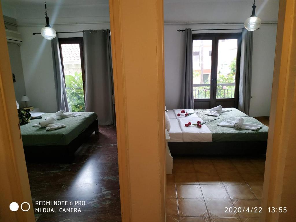 Postel nebo postele na pokoji v ubytování Central Hotel