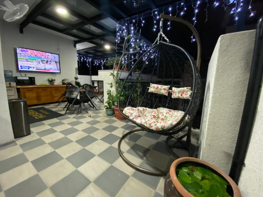 TV a/nebo společenská místnost v ubytování Jinguann B&B