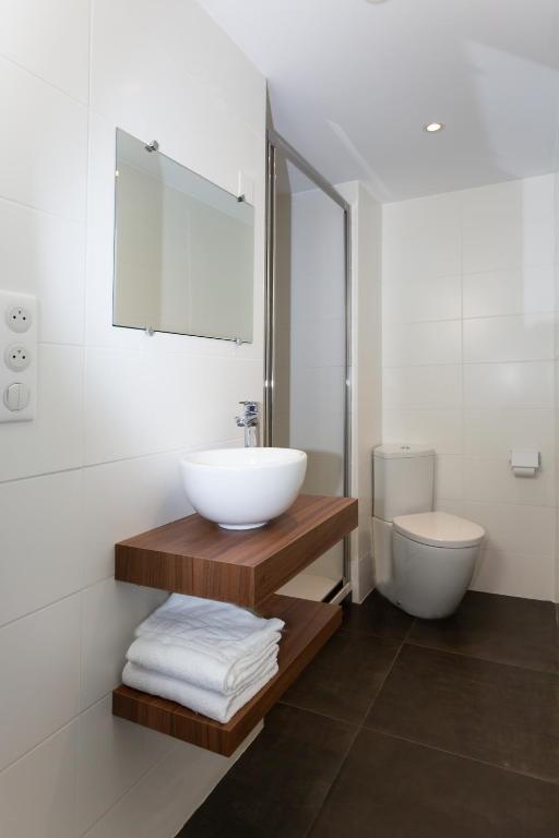 Koupelna v ubytování Babbu Hotel