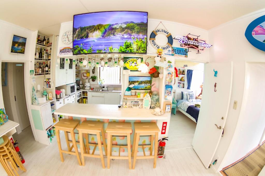Kuchyň nebo kuchyňský kout v ubytování Splash Guest House