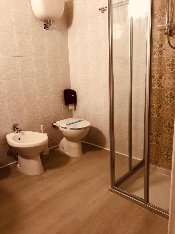 Koupelna v ubytování Hotel Duca Della Corgna