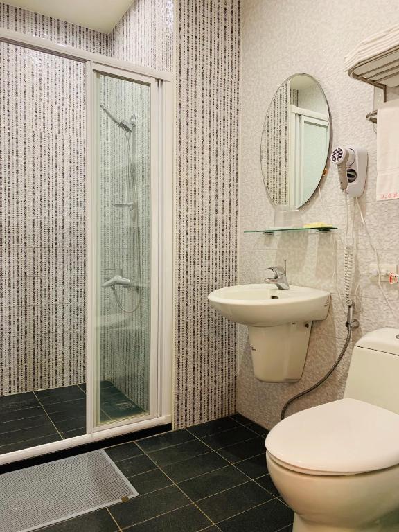 Koupelna v ubytování 日月潭沅居民宿 YUAN JU BOUTIQUE Hotel