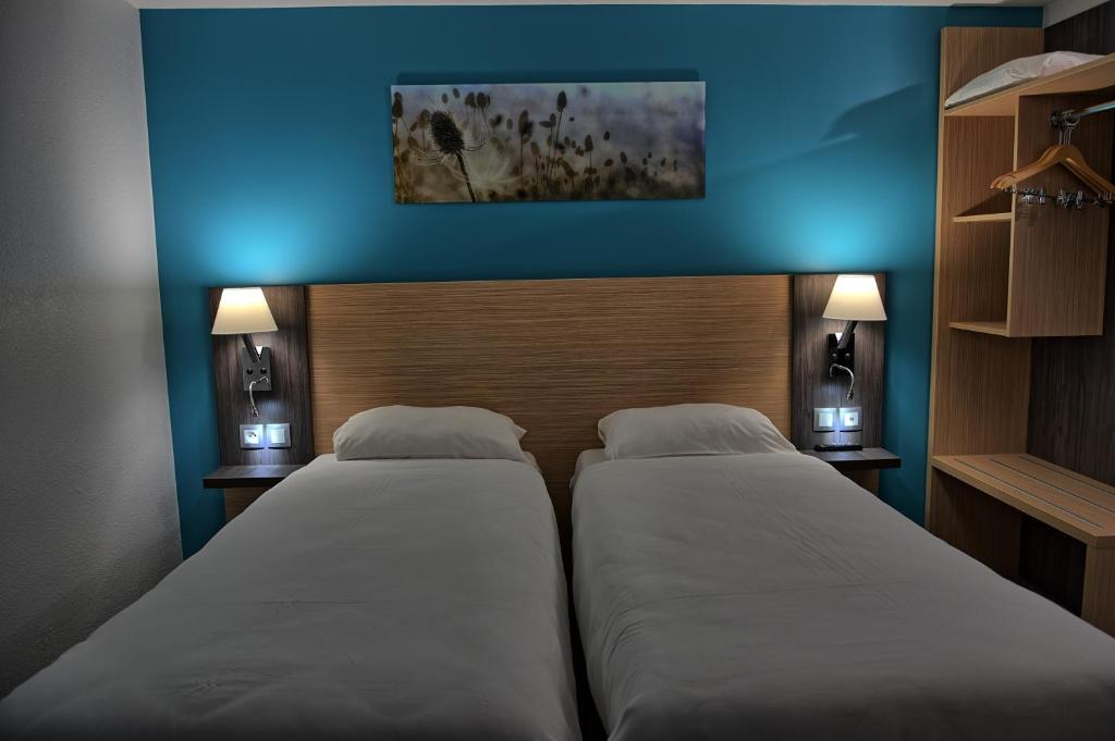 Contact Hotel Restaurant Bleu France - Eragny Cergy - Classic Twin Room