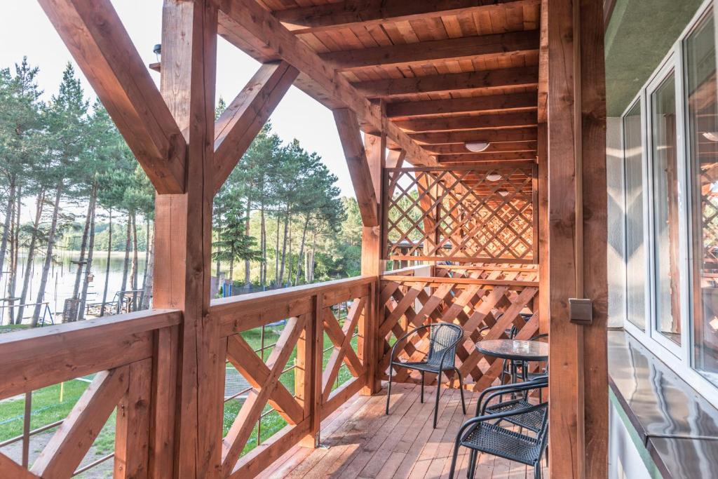 Balkón nebo terasa v ubytování Hotel Tajty