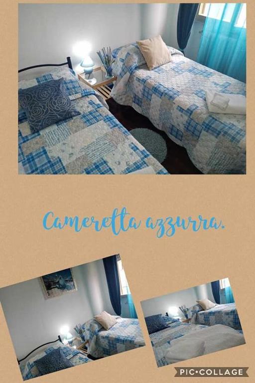 Łóżko lub łóżka w pokoju w obiekcie Florinda B&B Viareggio