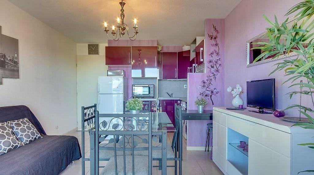 T 2 tout confort avec terrasse vue mer et montagne. 5