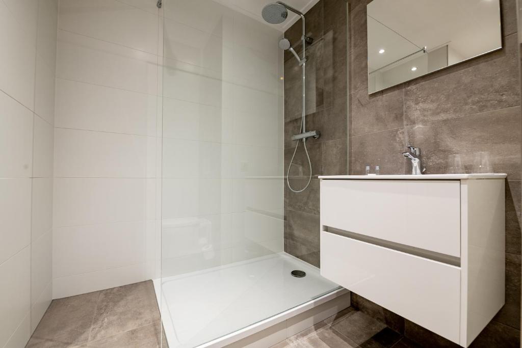 Koupelna v ubytování Hotel Almenum - het sfeervolle stadslogement -