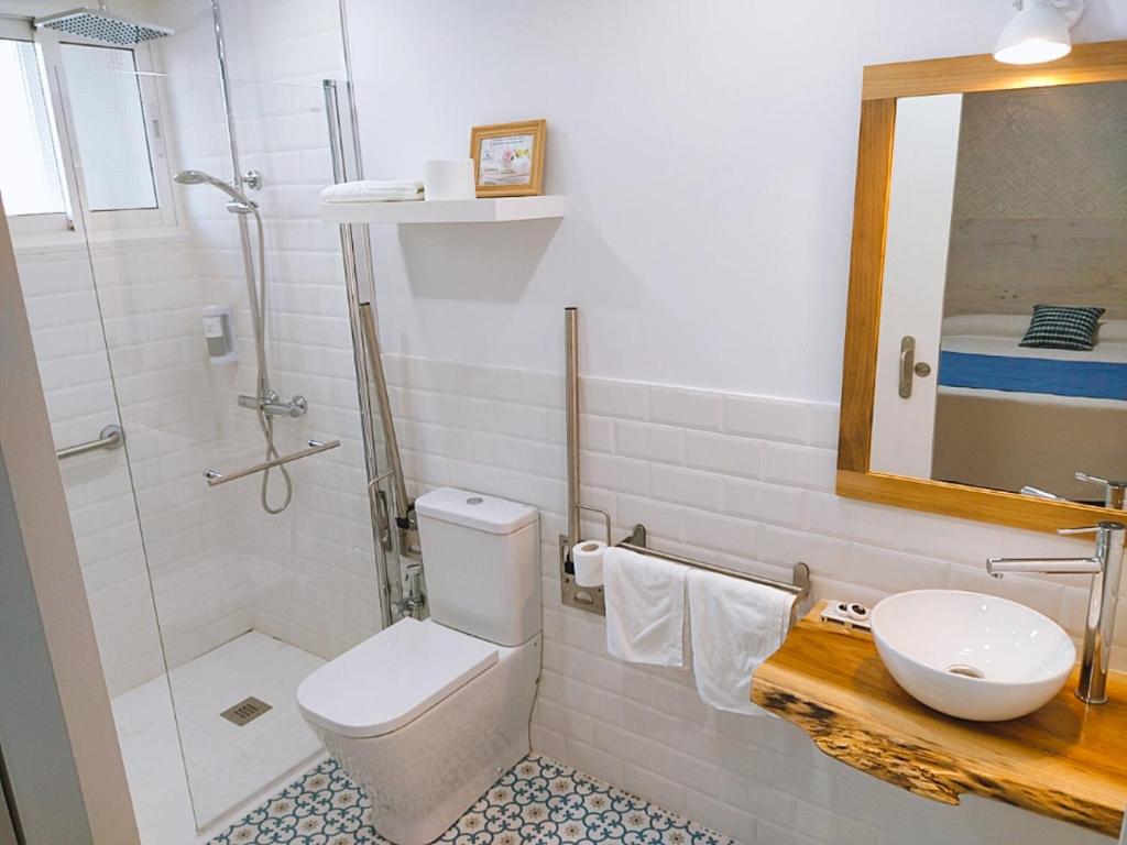 Kúpeľňa v ubytovaní Apartamentos Rodeiramar 2A