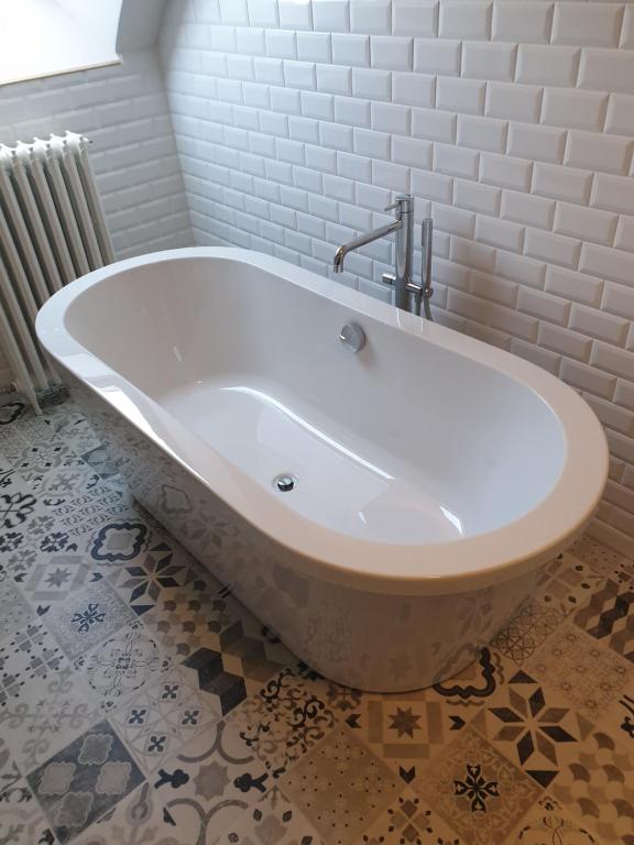 Koupelna v ubytování Gîte La feuille d'Acanthe