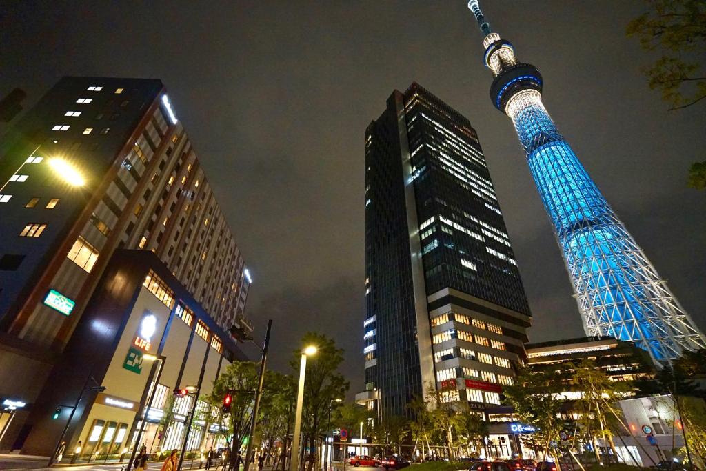 ゲストハウスから撮影された、または一般的な東京の景色