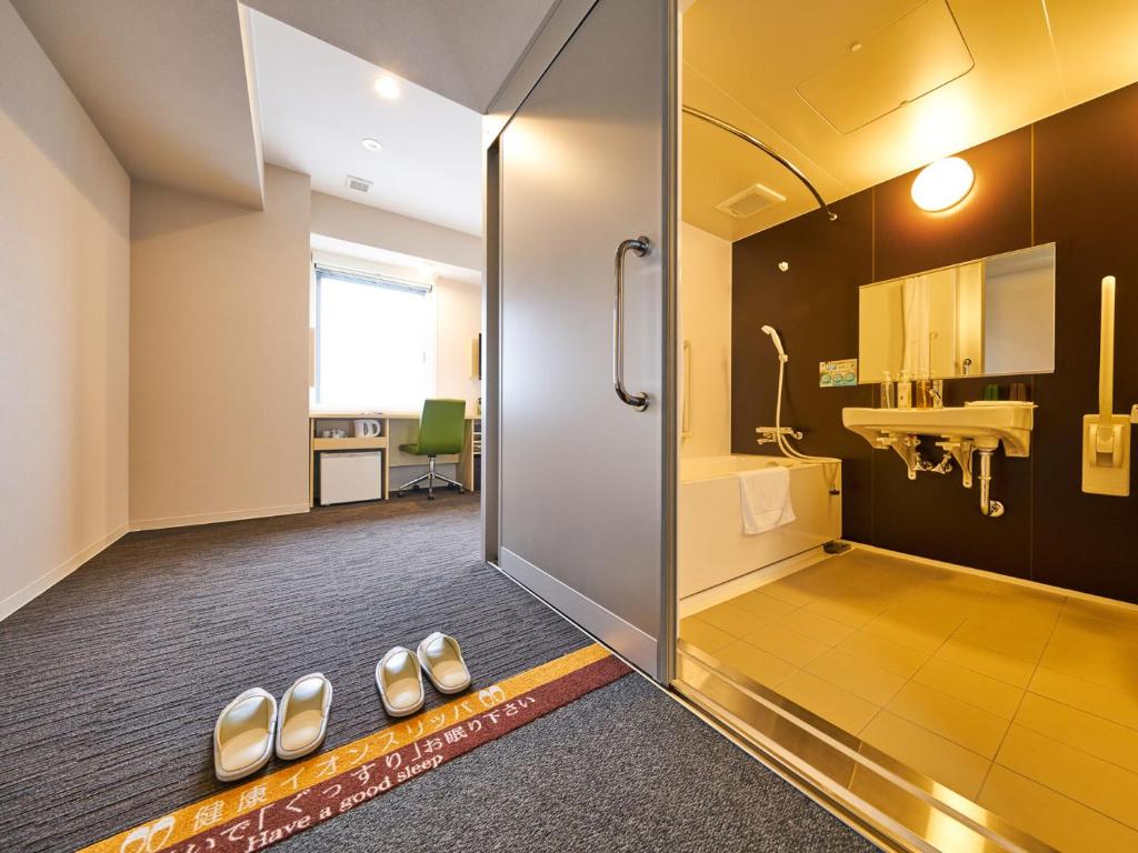 Koupelna v ubytování Super Hotel Kashima