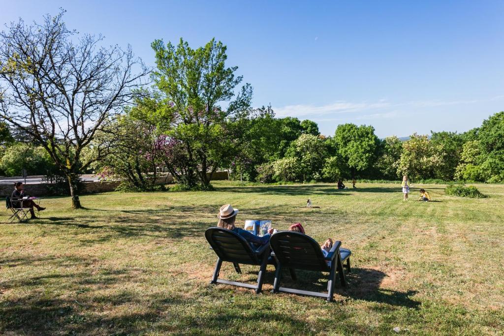 Zahrada ubytování Relais Amadourien