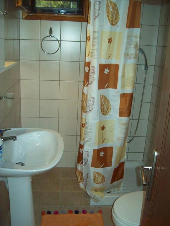 Koupelna v ubytování Mιχαλης Apartments