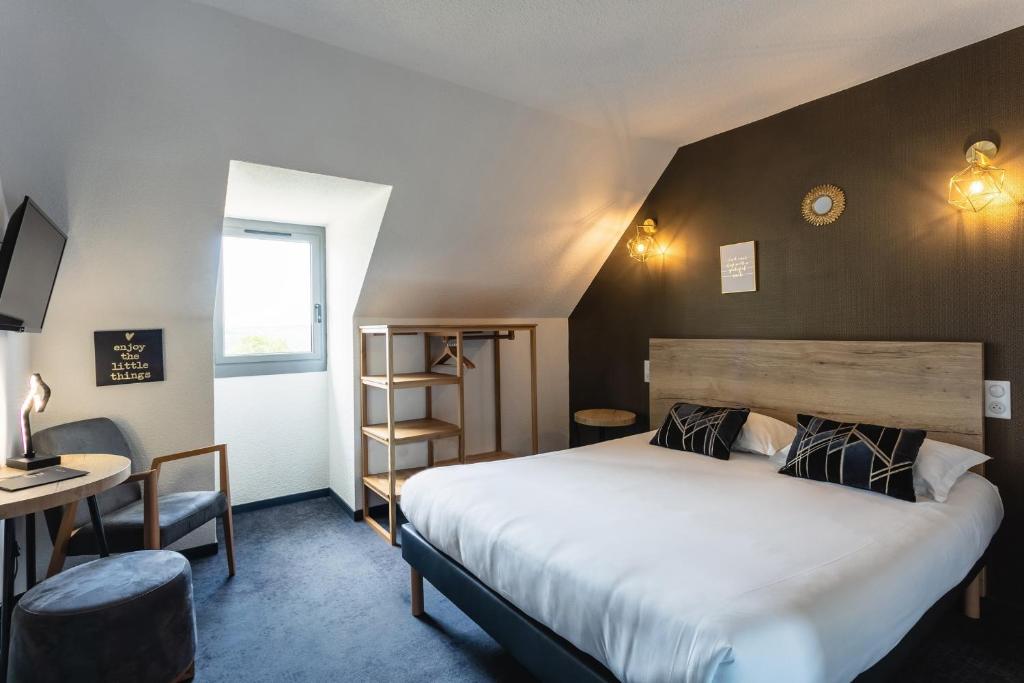 Postel nebo postele na pokoji v ubytování Relais Amadourien