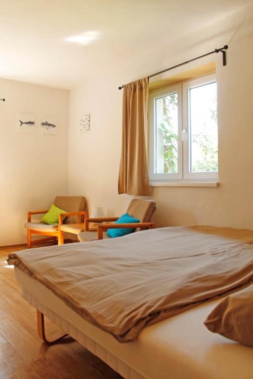 Postel nebo postele na pokoji v ubytování Penzion na Slunci