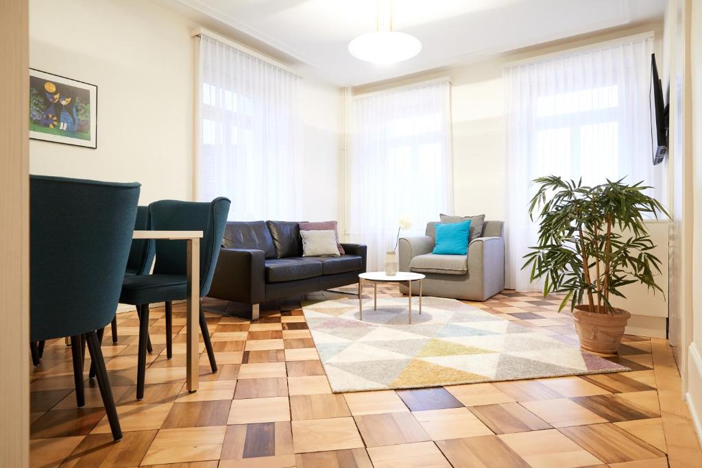 Posezení v ubytování Hotel Schmid & Alfa