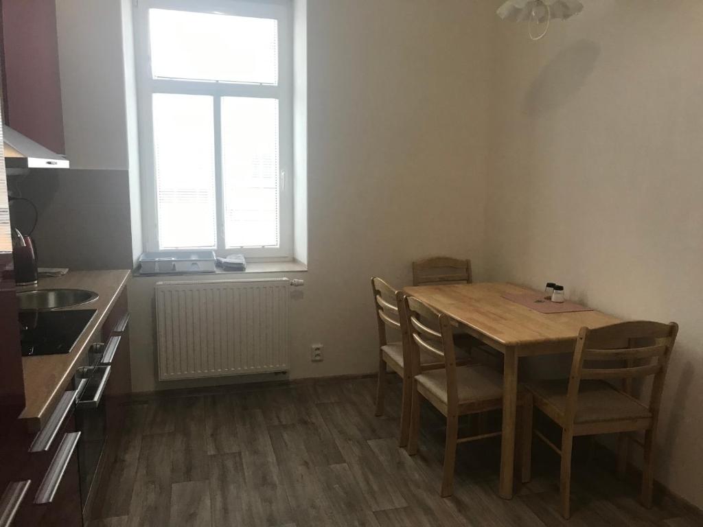 Kuchyň nebo kuchyňský kout v ubytování Penzion Na Vápence