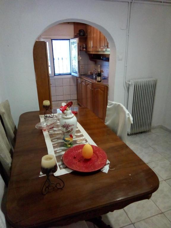 A kitchen or kitchenette at Villa Angela, Traditional Villa in the village