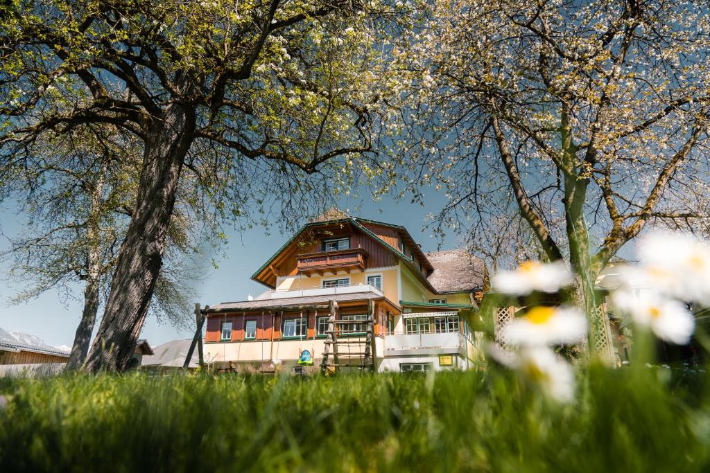 Vonkajšia záhrada v ubytovaní Pension Glitschnerhof
